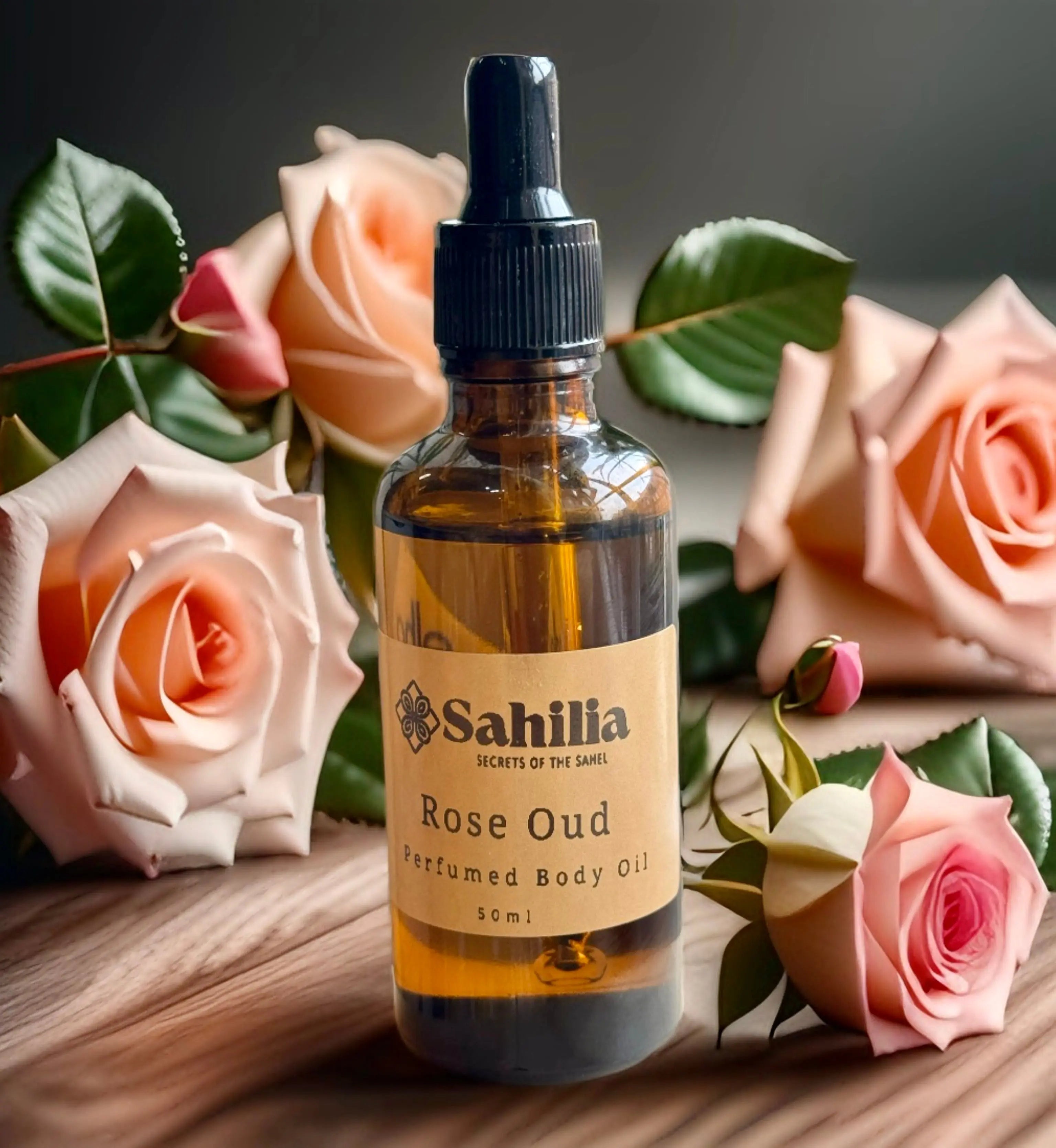 Limited Edition – Rose Oud Perfumed Body Oil (50ml) - Sahilia