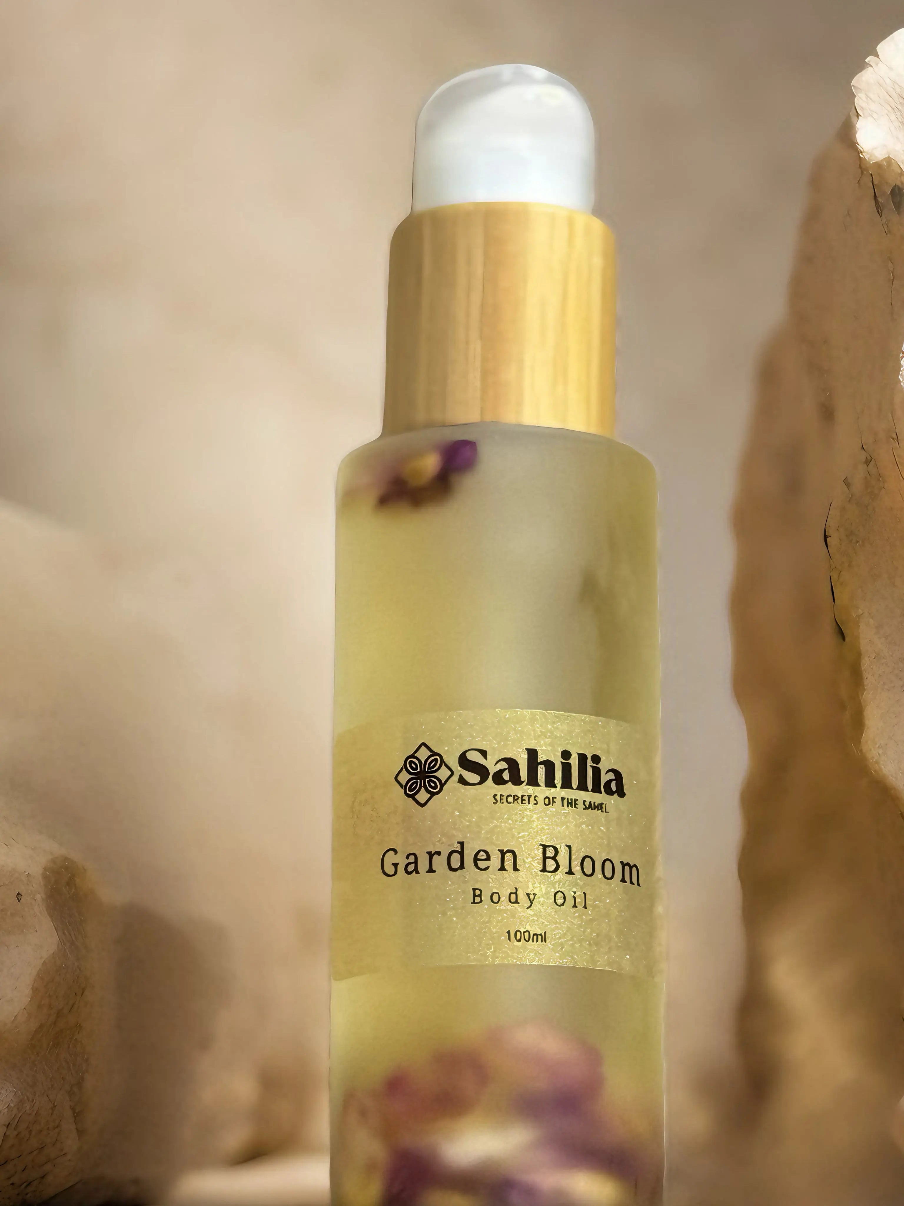Garden Bloom Body Oil – Radiant Floral Body Oil with Jojoba, Peach Kernel & Vitamin E Sahilia